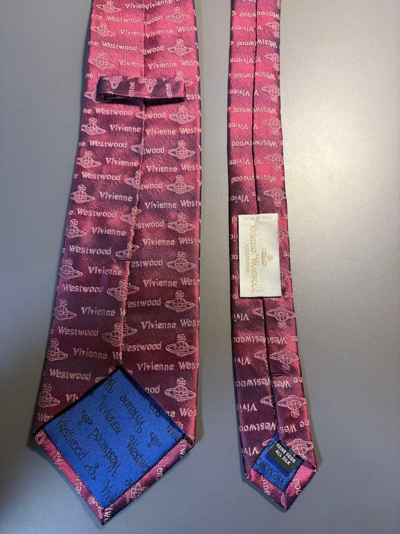 美品✨　Vivienne Westwood ヴィヴィアン　ネクタイ　ボルドー