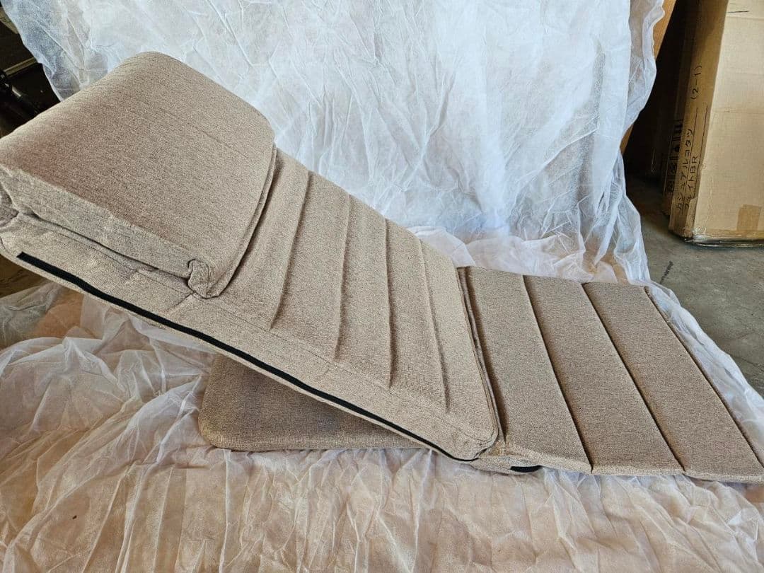 2個セット　いつでもどこでも背もたれ座椅子　BE色