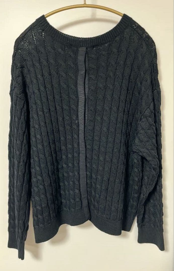 Oggi掲載洗えるコットンギマケーブルニット大きいサイズ44自由区組曲ICB