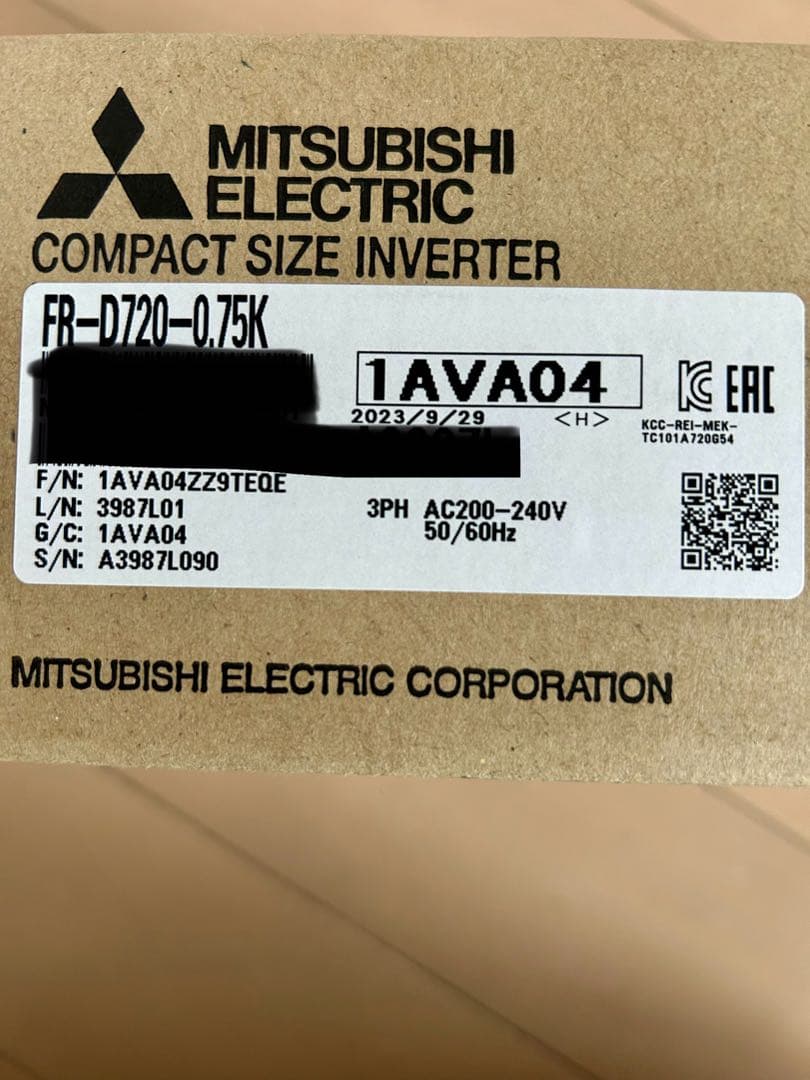 FR-D720-0.75k インバーター　新品未使用2台