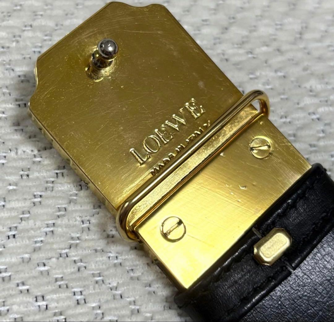 最終値下げ！年末セール！極美品 LOEWE イタリア製 本革 レザーベルト