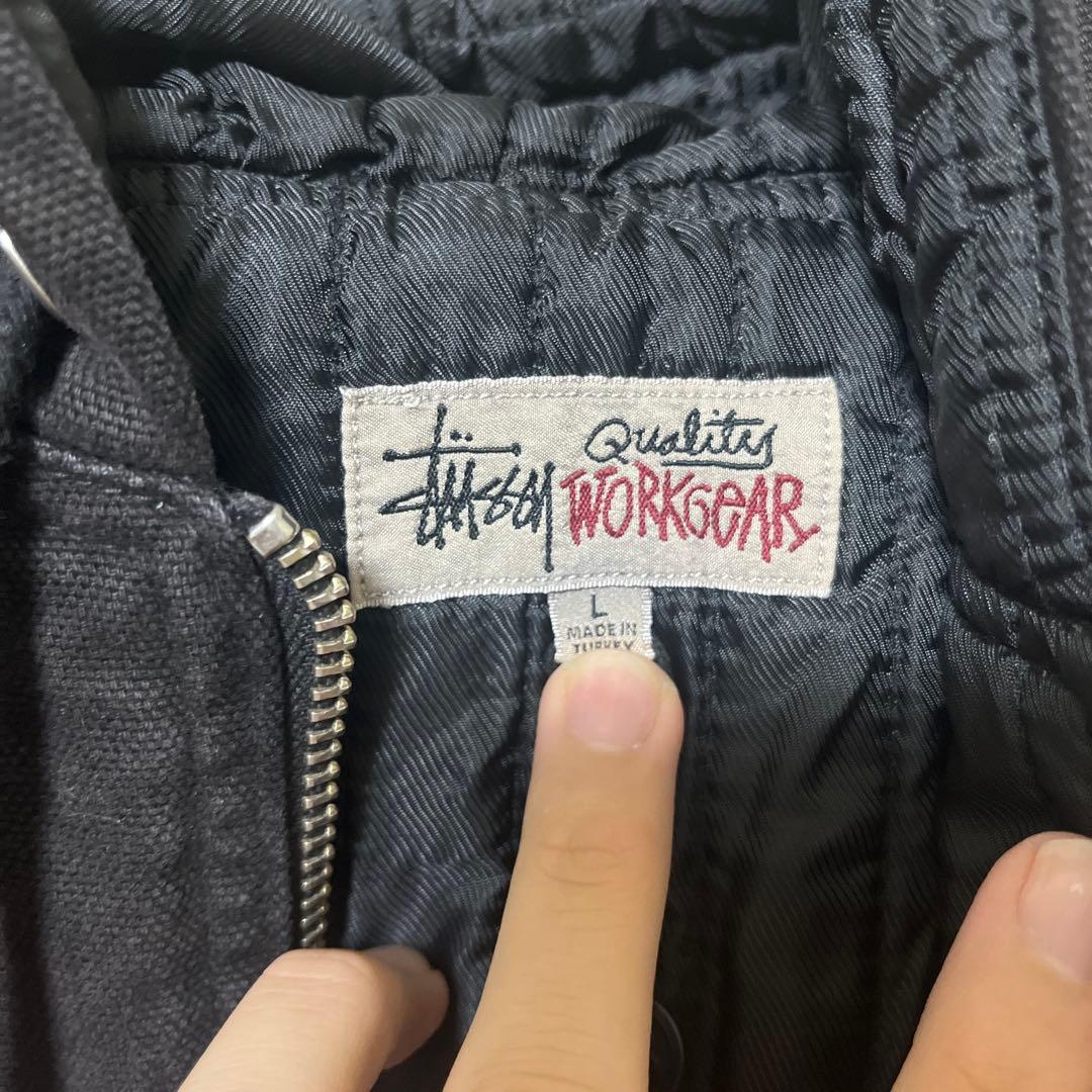 Stussy Quality Workgear ブラックジャケット Lサイズ