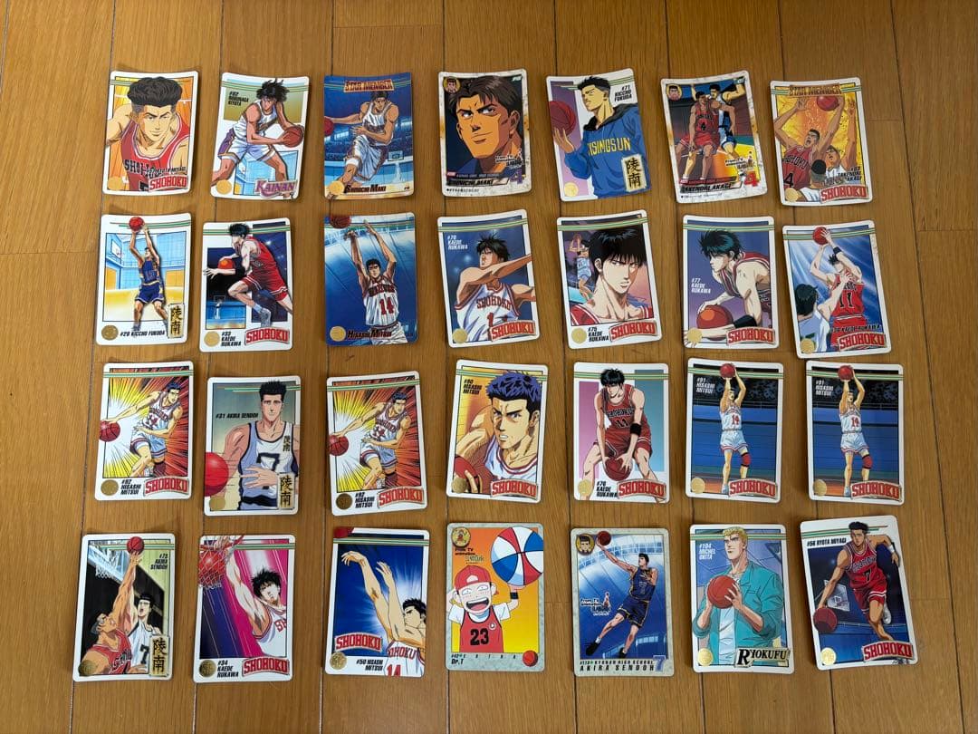【当時物・78枚セット】スラムダンク カードダス キラ 19枚・ノーマル59枚