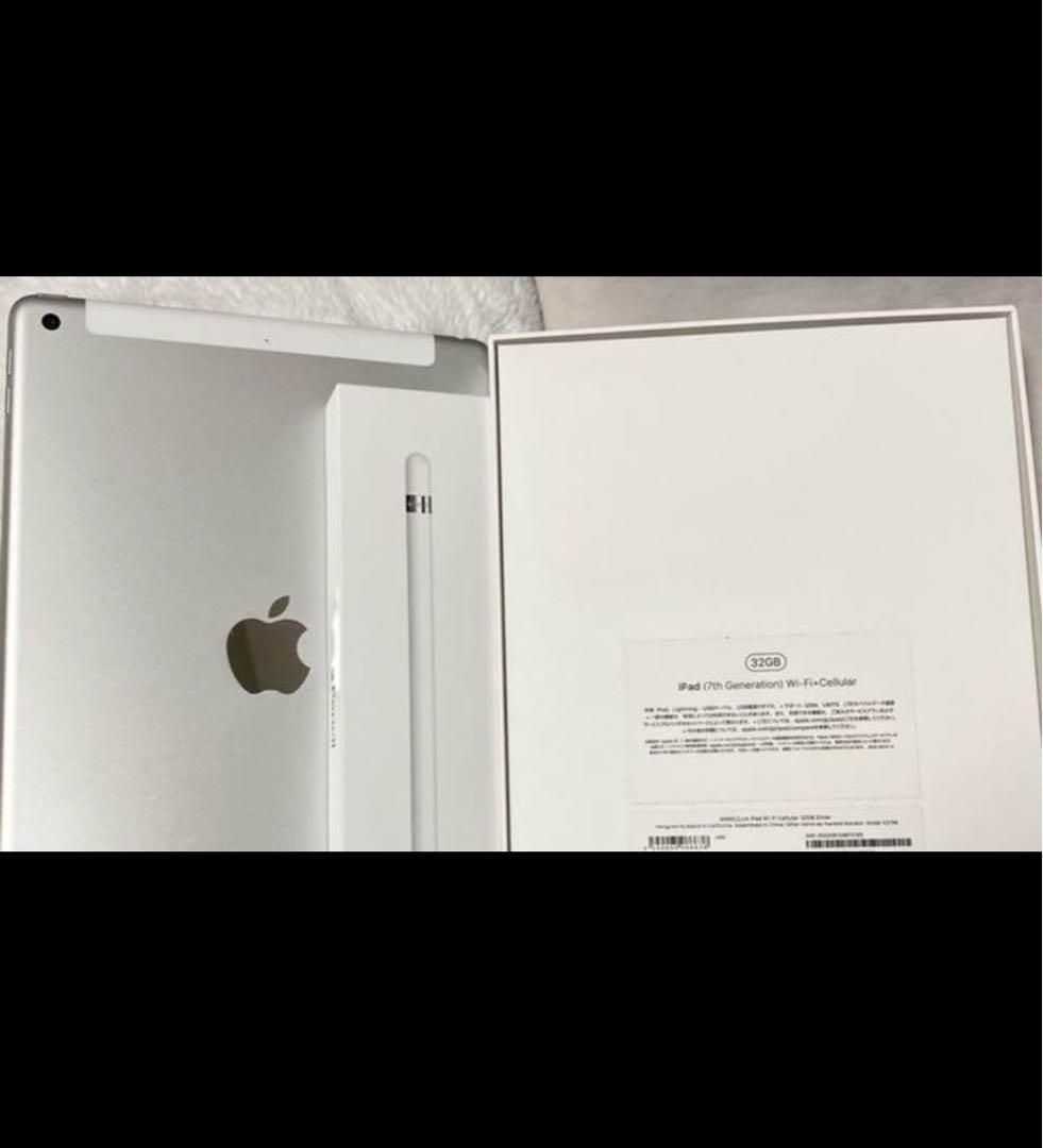 Apple iPad 第7世代 32GB ApplePencil付　SIMフリー