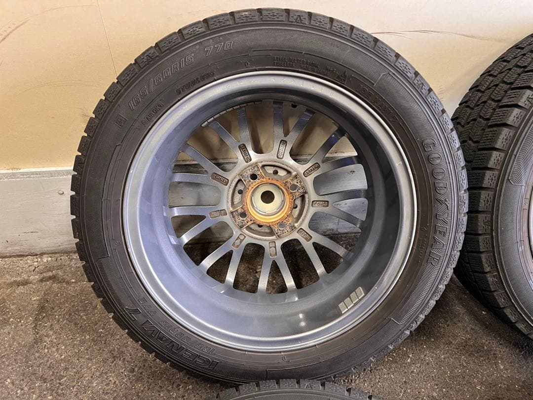 スタッドレスアルミ（S-HOLD）4本セット！165/60R15 アイスナビ7