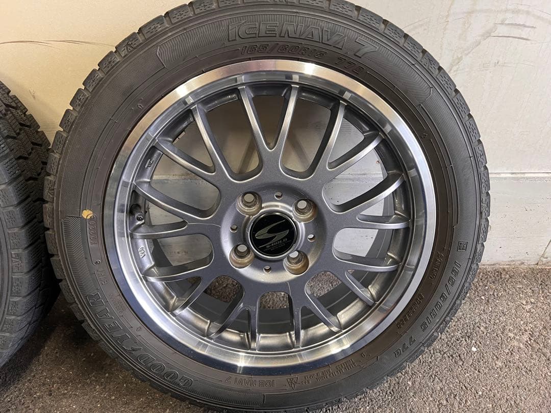 スタッドレスアルミ（S-HOLD）4本セット！165/60R15 アイスナビ7