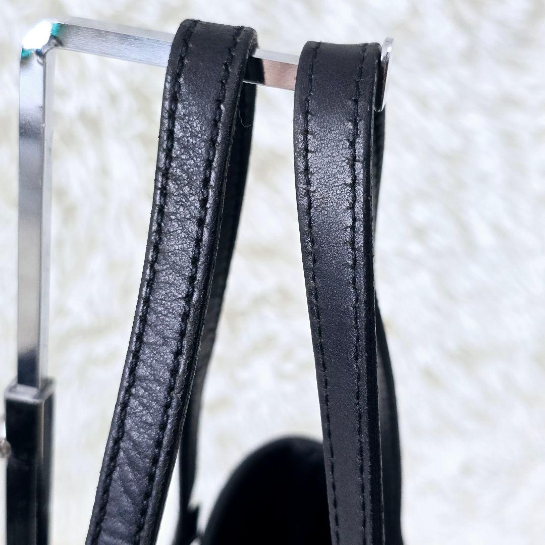 GUCCI　GG柄　ブラック　トートバッグ ビジネスバッグ キャンバス レザー