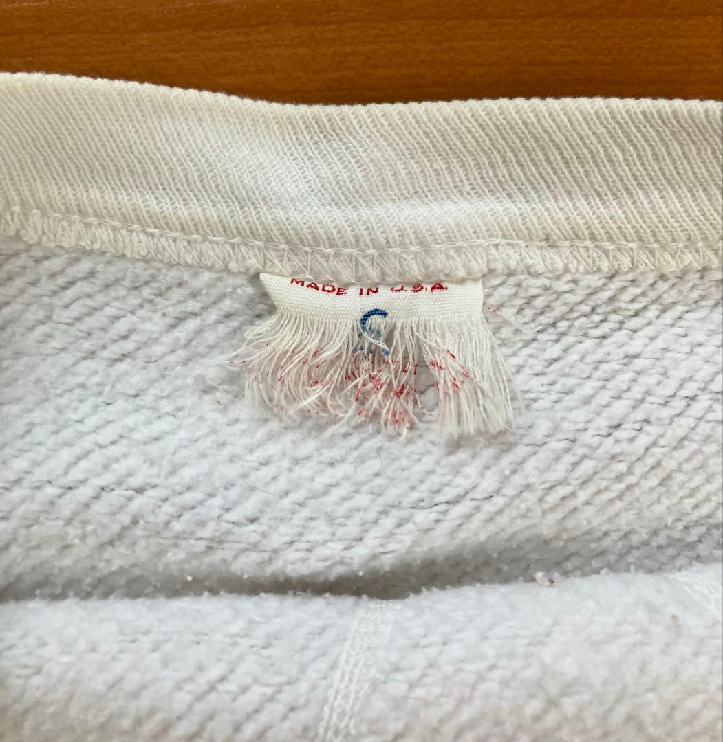 Vintage 50's〜60's Russell 半袖スウェット前V カレッジ