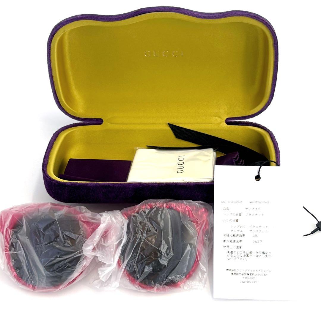 ✨未使用品✨GUCCI グッチ　サングラス　GG0035SA 005 ピンクラメ