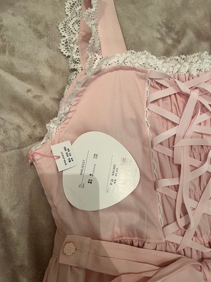 BABY♡ リボンスカラップジャンパースカート