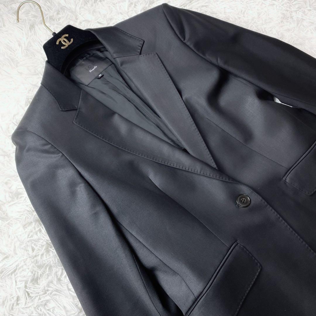 ★希少サイズ美品　iCB complete　パンツスーツ　セットアップ　黒　XL