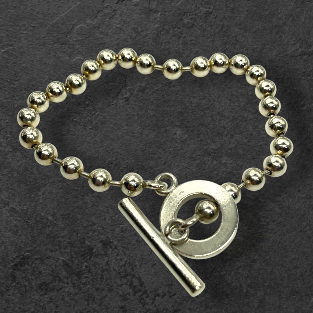 GUCCI シルバー925 トグル ボールチェーンブレスレット 450