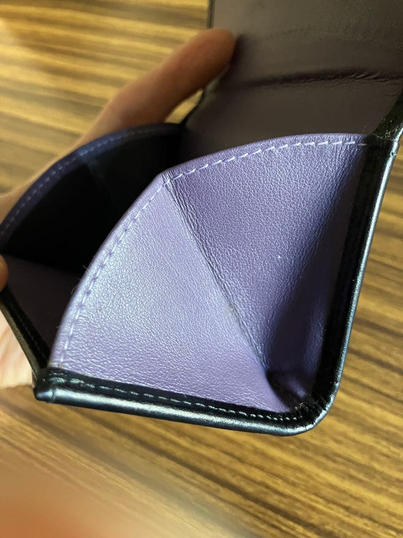 ETTINGER エッティンガー レザーケース ブラック/パープル