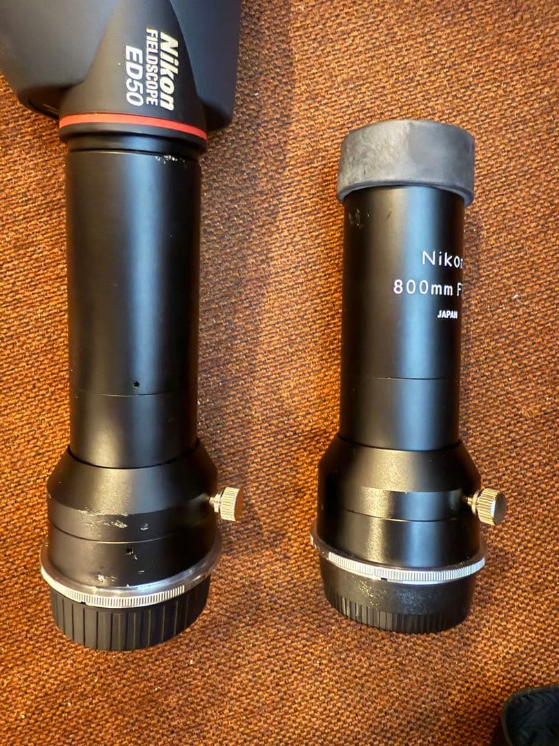 単眼鏡 nikon ed50 + Nikon 800mm F13.3*2