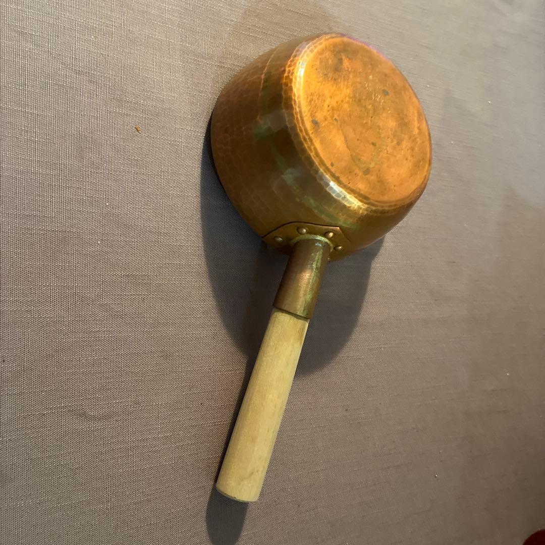 京都有次　銅製片手鍋 木製ハンドル