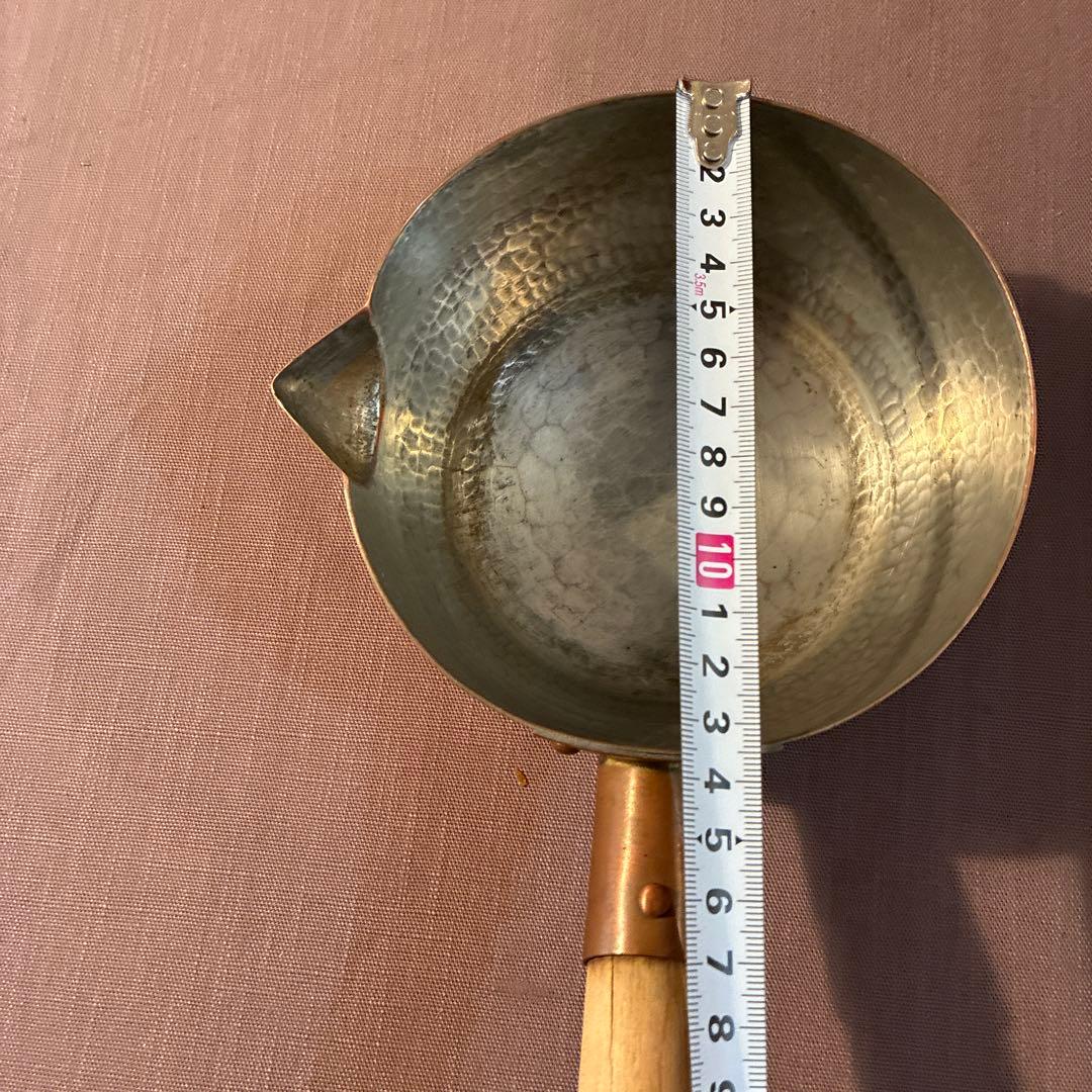 京都有次　銅製片手鍋 木製ハンドル