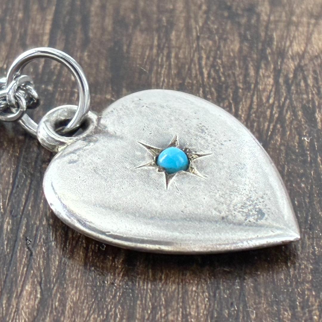 スウィートハートジュエリー ストーン ターコイズ シルバーヴィンテージネックレス