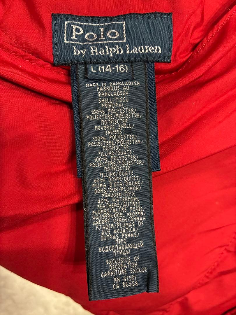 【極美品】ラルフローレン ダウンベスト M ネイビー レッドポニー刺繍 M