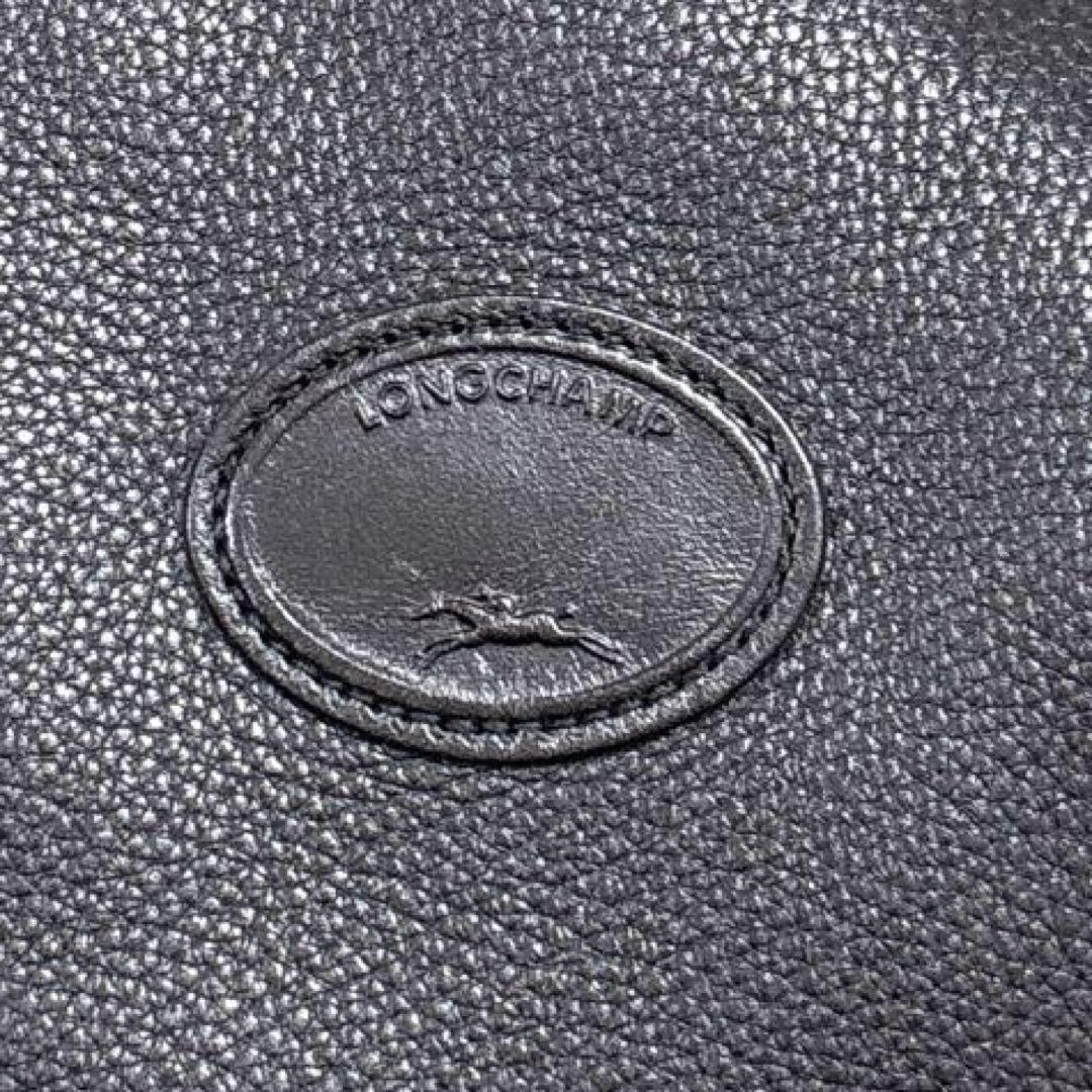 超大容量✨ ロンシャン ボストンバッグ 旅行かばん オール レザー シボ革 黒