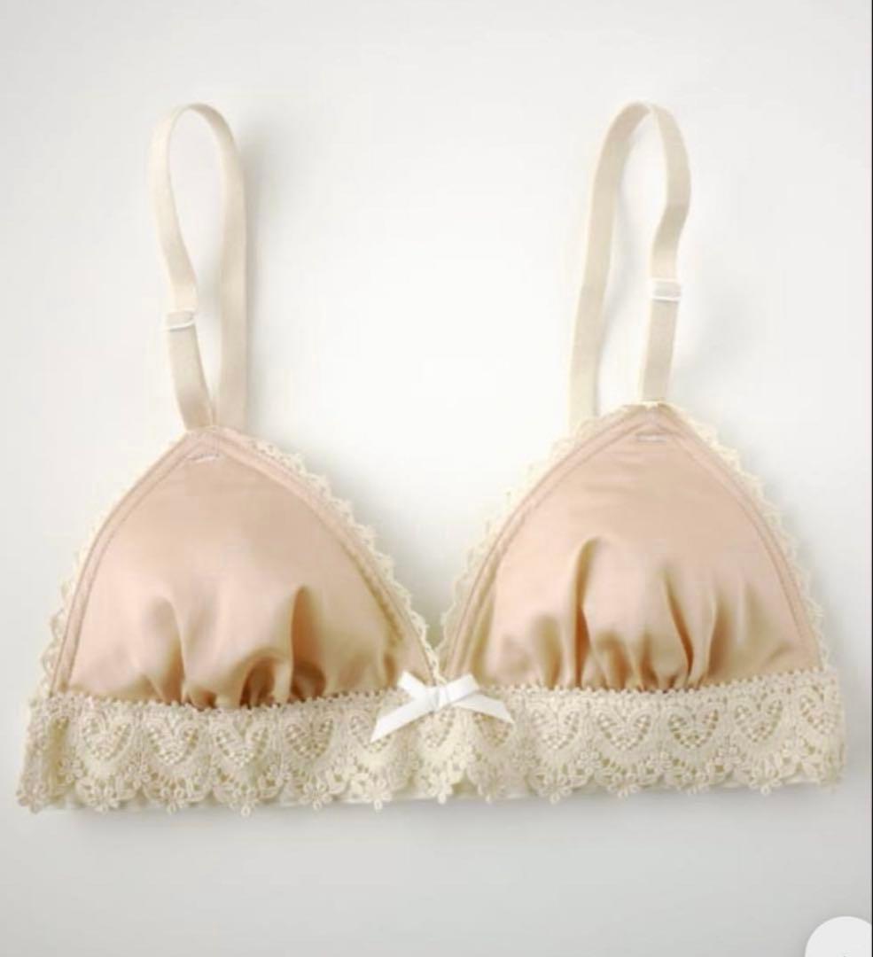 nanadecor ナナデコール コットンシルクブラ M ピンク