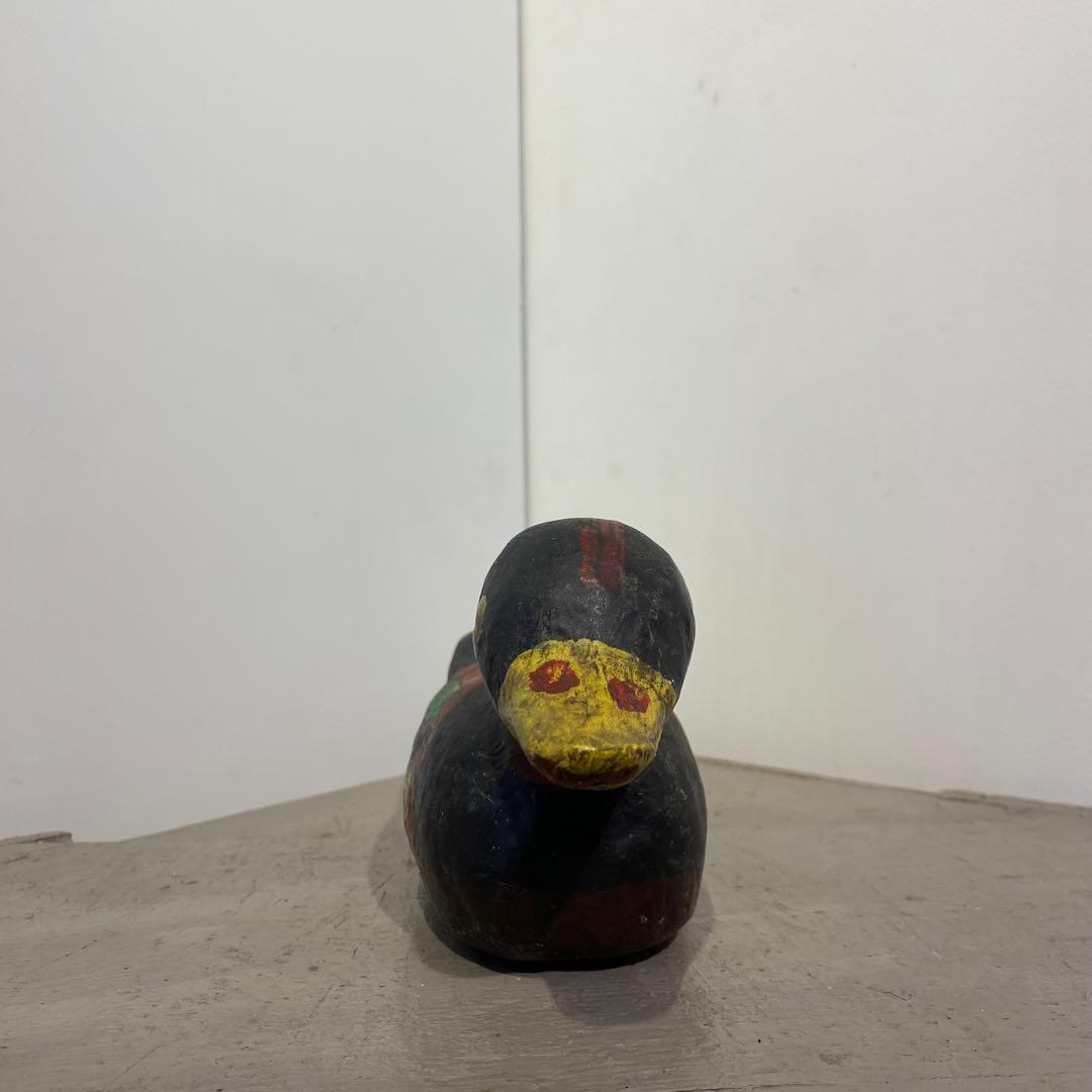 紙縒り細工 水鳥 雁 二羽セット アンティーク