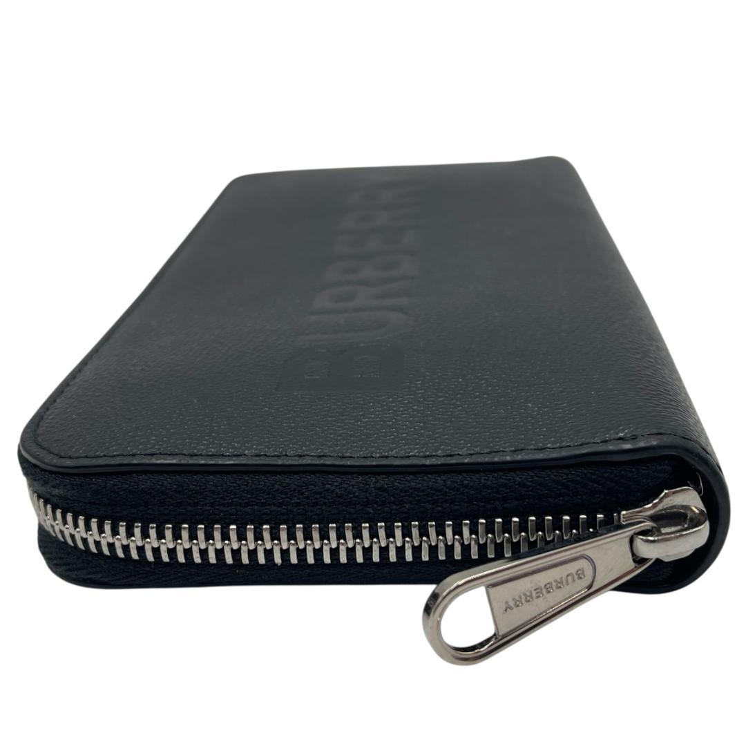 BURBERRY/バーバリー エンボスロゴ ラウンドファスナー長財布