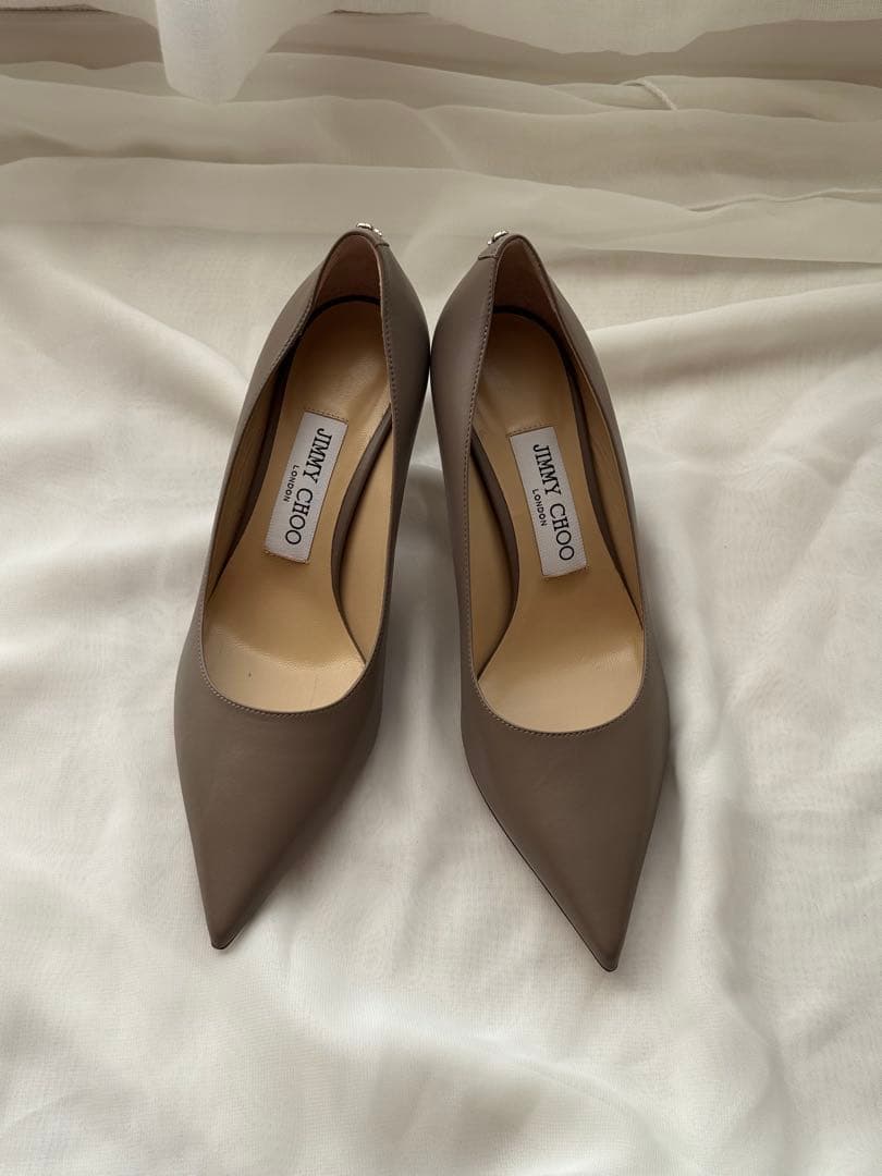 ジミーチュウ ハイヒール レザー パンプス ベージュ