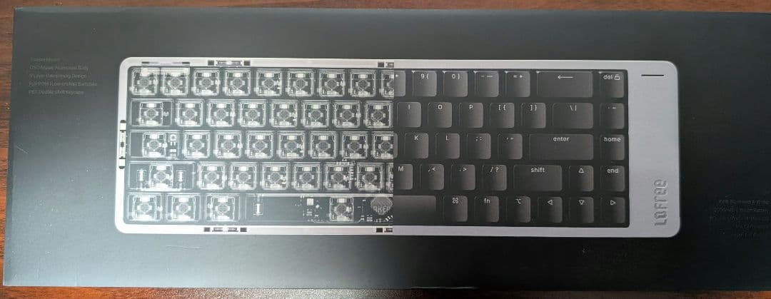 LOFREE FLOW2 68Key ブラック　静音キーに換装 ロープロ