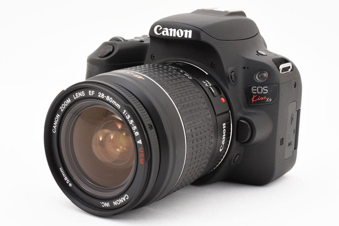 Wi-Fi/動画デジタル一眼レフカメラcanon kiss x9標準レンズセット