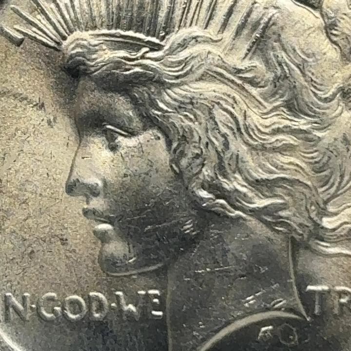 1923年 アメリカ ピースドル MS64 銀貨