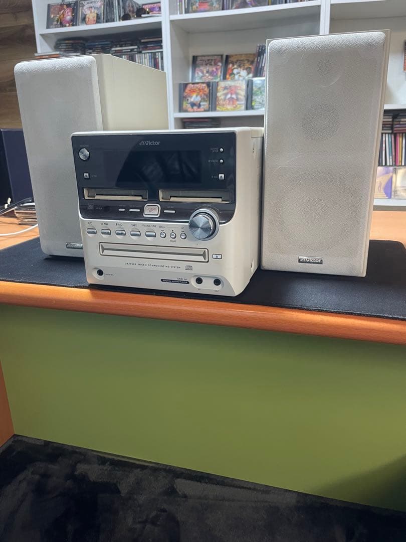 Victor CD・MD・カセットデッキ ホワイト