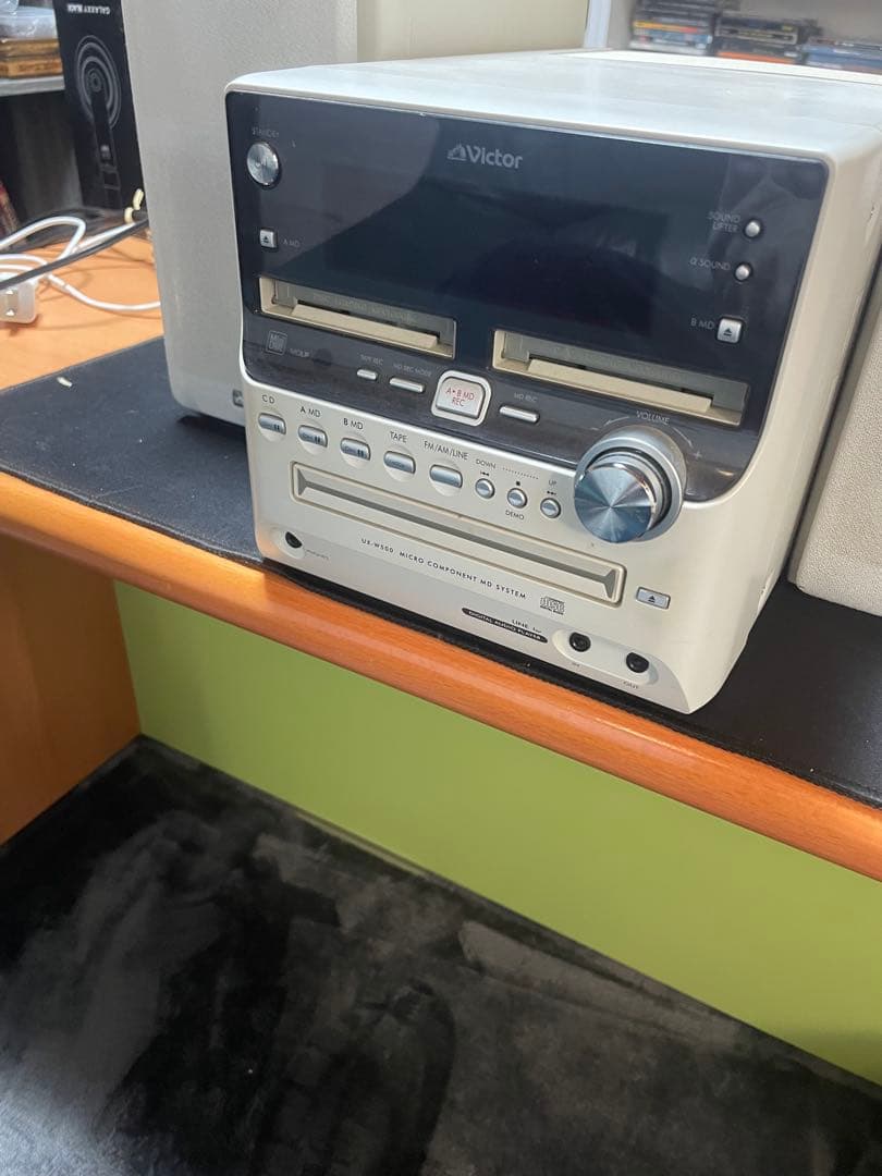 Victor CD・MD・カセットデッキ ホワイト
