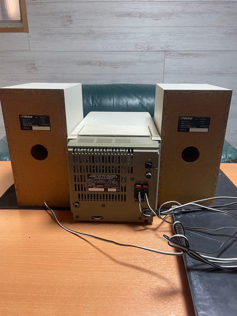 Victor CD・MD・カセットデッキ ホワイト
