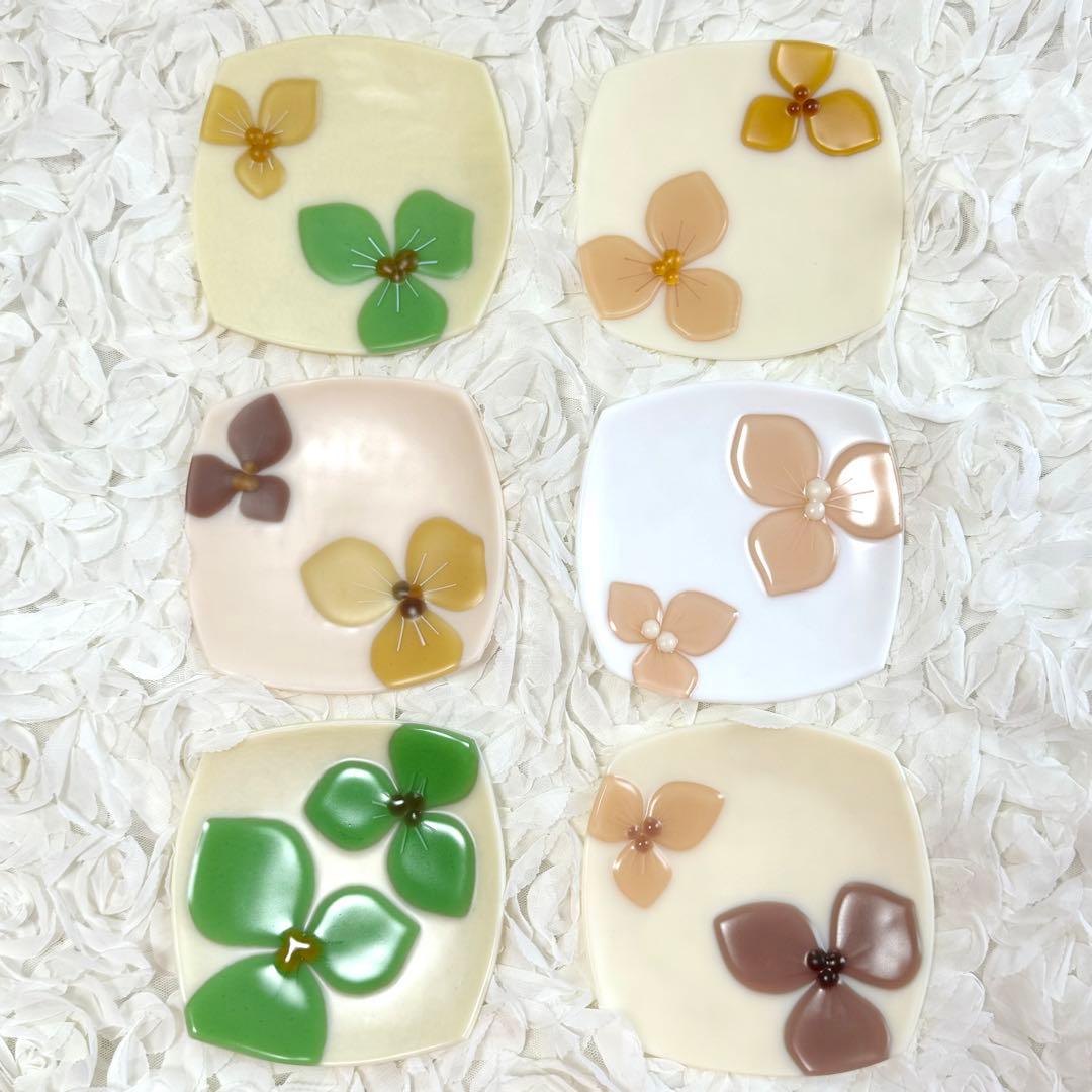 ほぼ未使用✨ガラス作家　佐々木翔子　皿11点セット