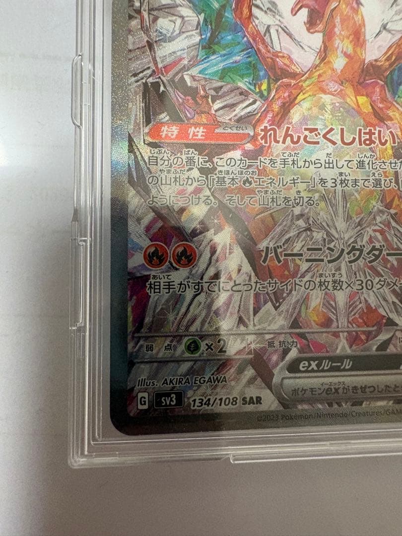 お*ま様 リザードンex SAR SV3 黒炎の支配者 134/108