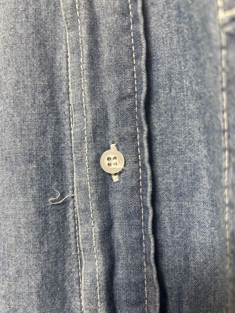 【LAppartement】レミレリーフ　リラックスシャツ　ブルー