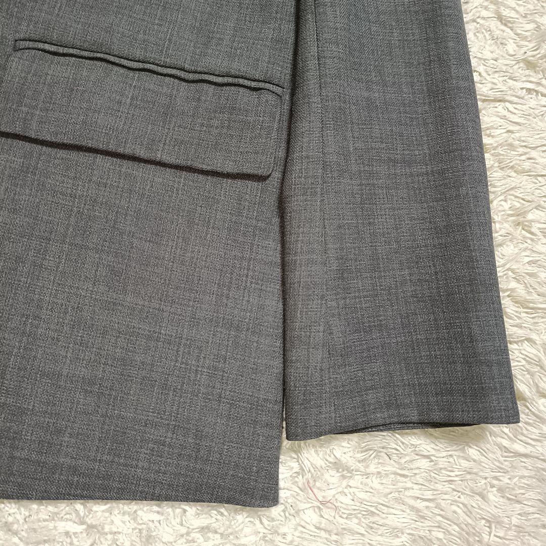 【美品】ミラオーウェン リネンライク ノーカラージャケット パンツスーツ