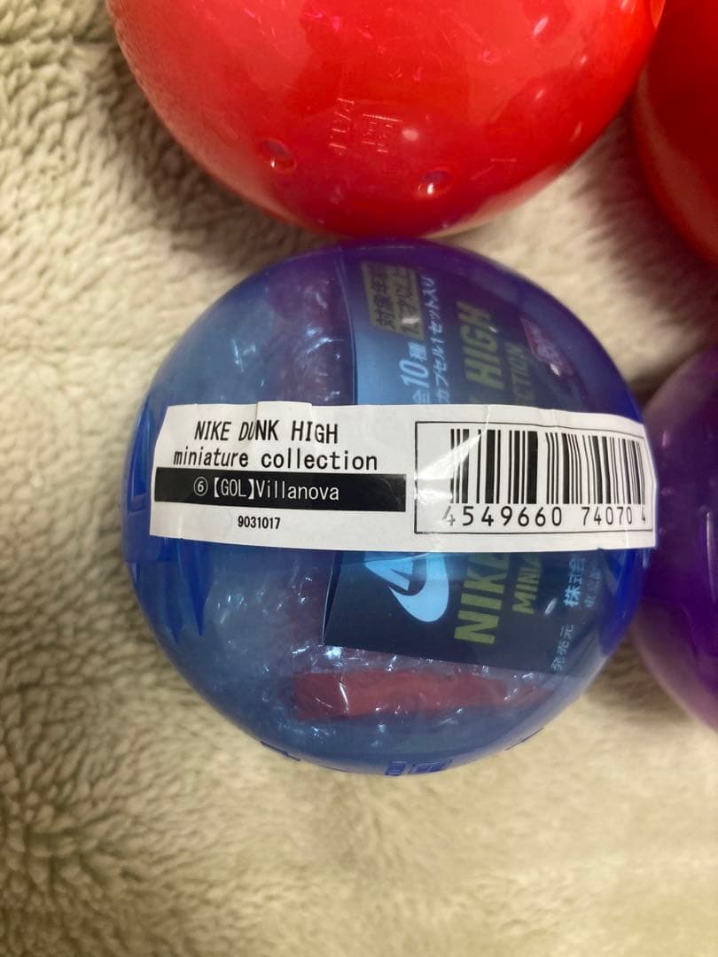 10個 5種 新品未開封 ナイキ ダンク ミニチュアコレクション ガチャガチャ