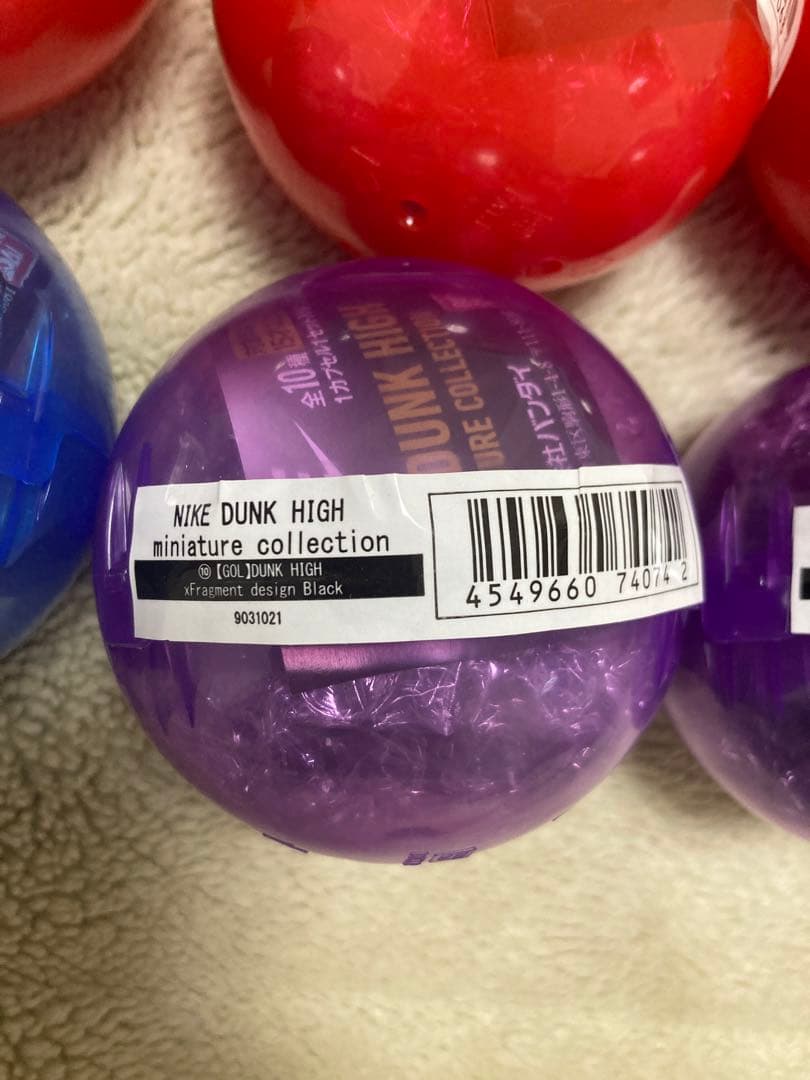 10個 5種 新品未開封 ナイキ ダンク ミニチュアコレクション ガチャガチャ