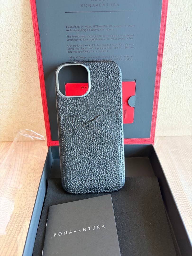 BONAVENTURA iPhone 15 カバーケース ボッタラートレザー