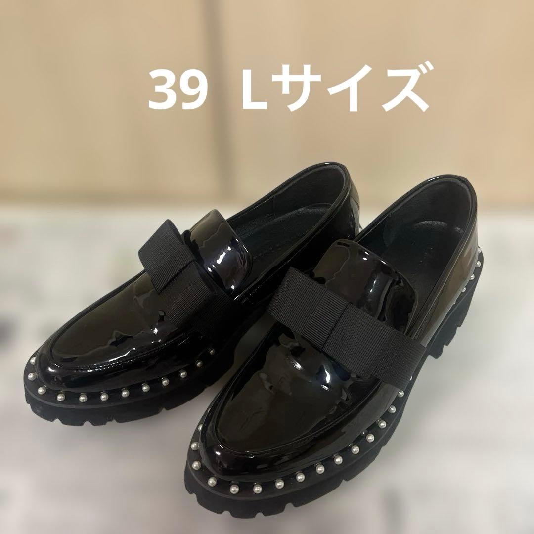 ドノバンアキロン　レザー ローファー パール♩Lサイズ