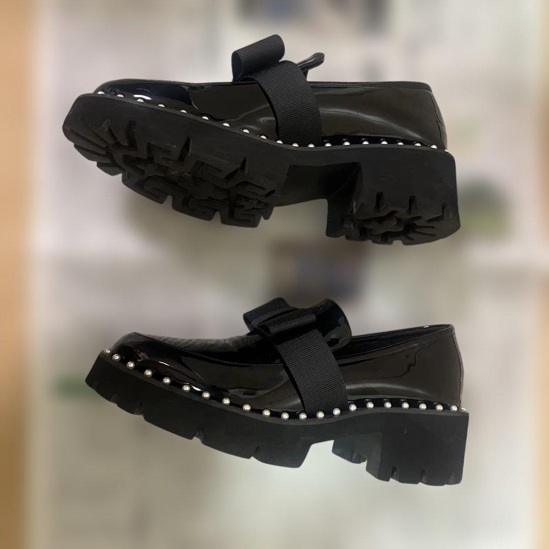 ドノバンアキロン　レザー ローファー パール♩Lサイズ