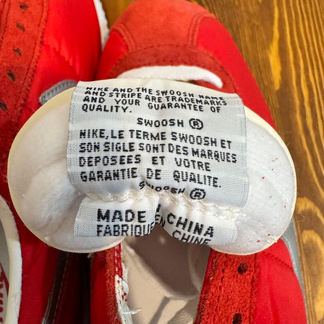 まんち 90s NIKE コルテッツ 赤銀 25.0cm デッドストック