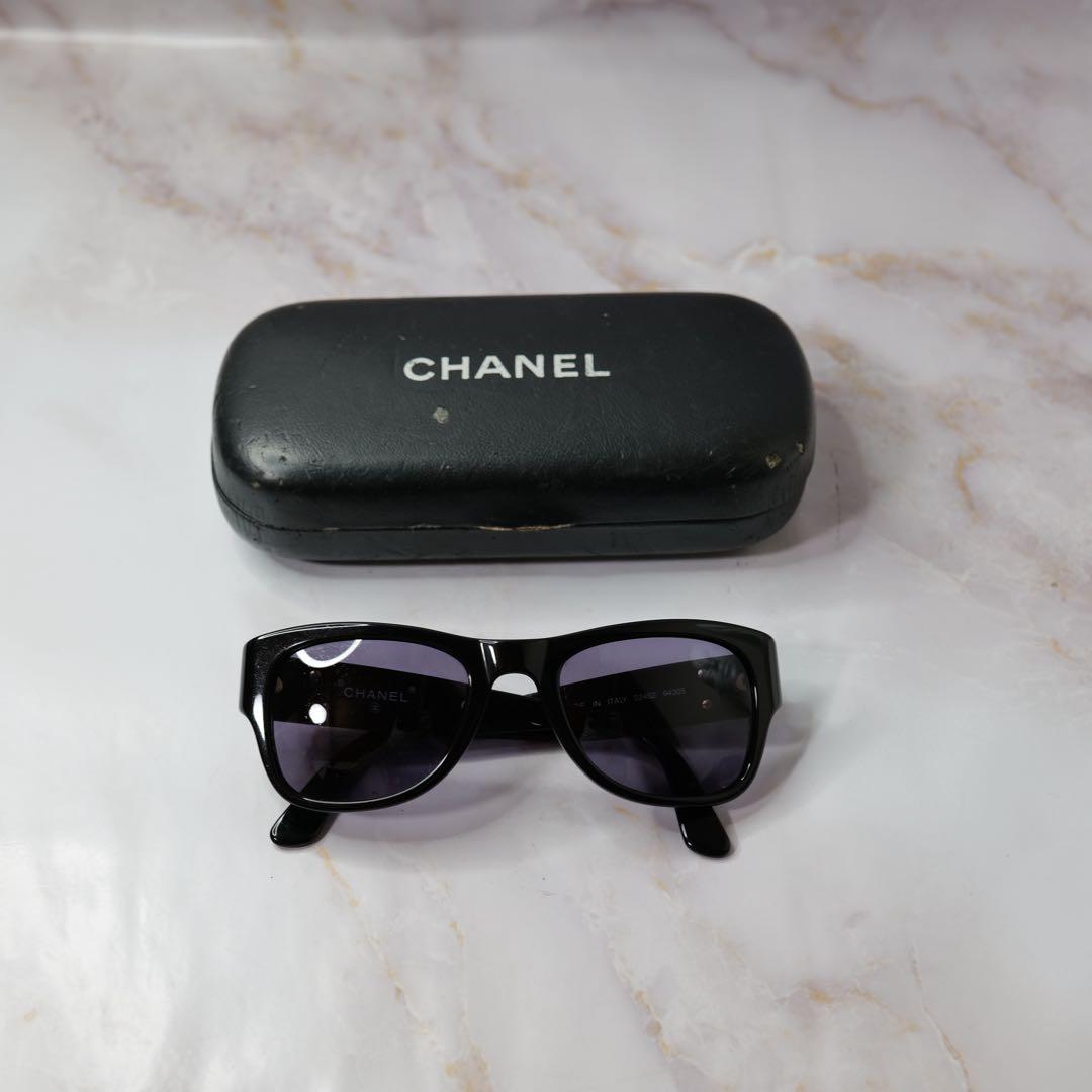 CHANEL シャネル ウェリントン ココマーク Y2K サングラス ケース付き