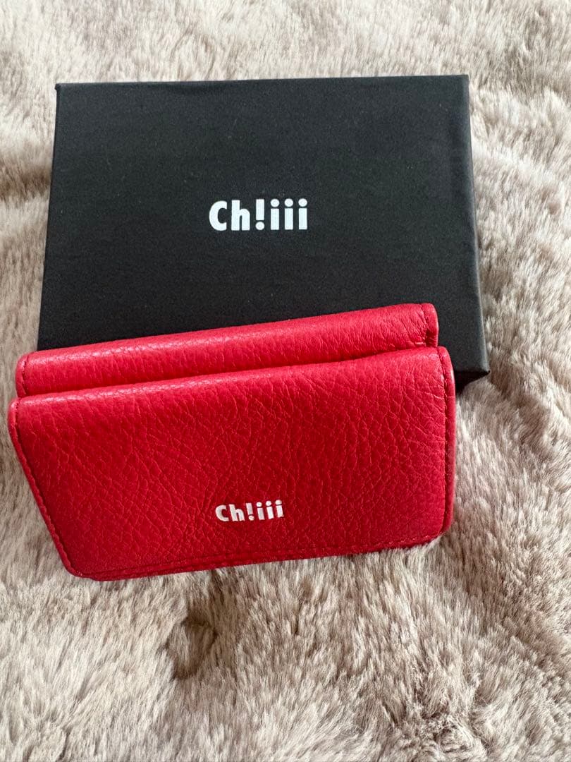 chiiiibag マイクロウォレット　RED