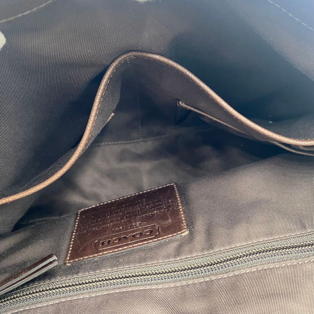 良品✨️ COACH トンプソン メッセンジャーバッグ 本革 2way A4可 茶