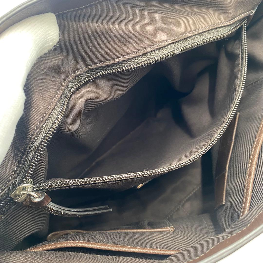 良品✨️ COACH トンプソン メッセンジャーバッグ 本革 2way A4可 茶