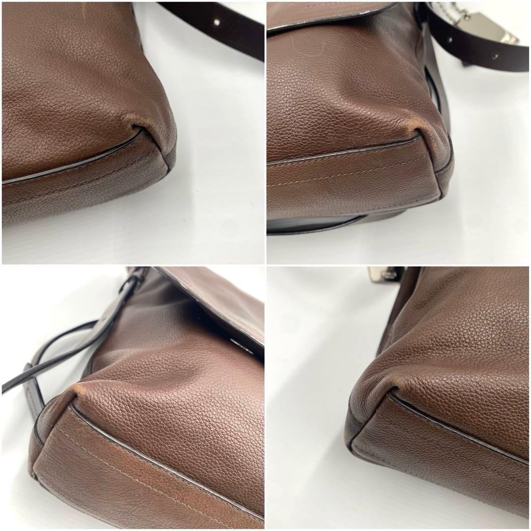 良品✨️ COACH トンプソン メッセンジャーバッグ 本革 2way A4可 茶