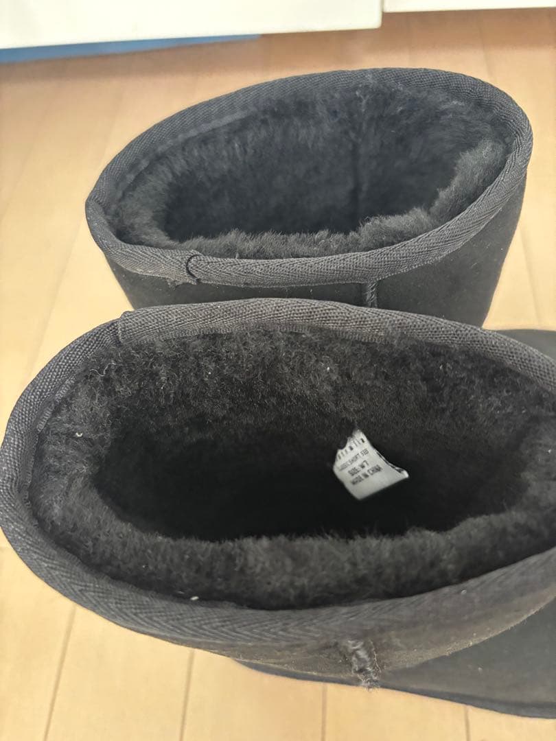 UGG ブラック ムートンブーツ　サイズ7