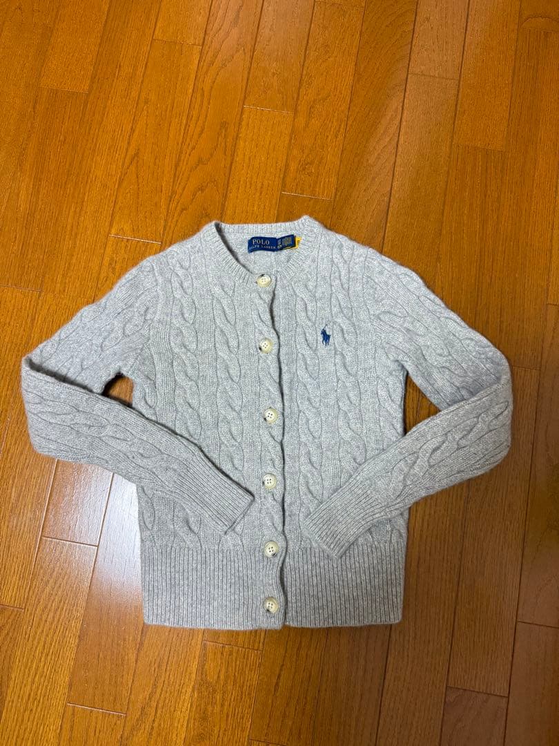 ラルフローレンケーブルニット カーディガンカシミヤ混　XS 値下げ中！
